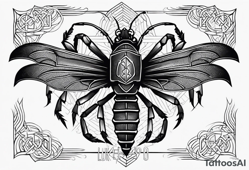 Luke 10:19 bible verse with a scorpion tattoo idea