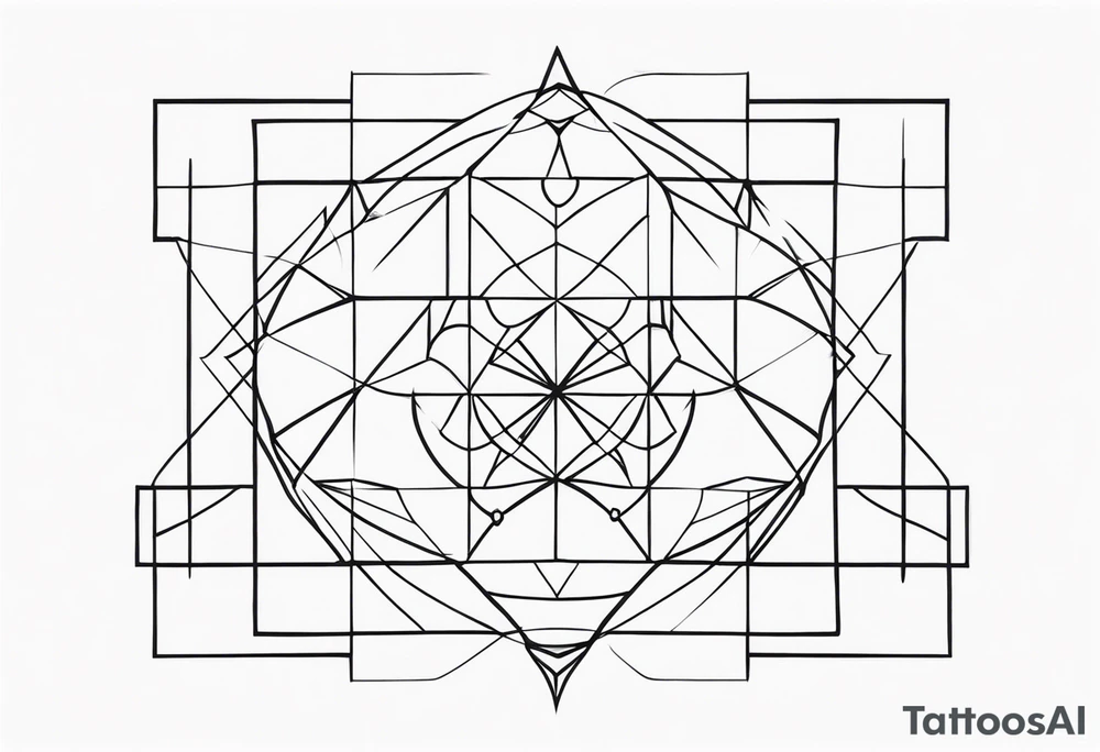Geometric Shapes tattoo idea