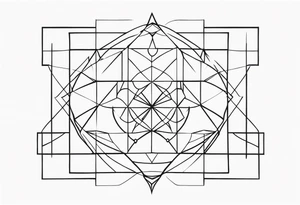 Geometric Shapes tattoo idea