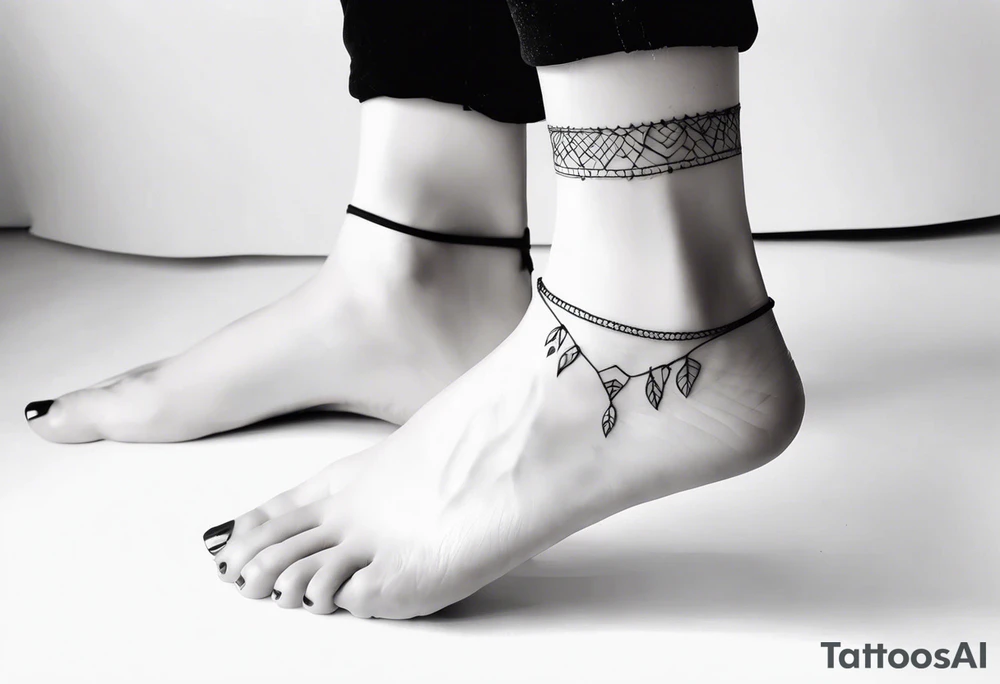 anklet tattoo idea