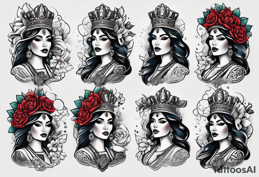 Latin Queen Of Spadeship tattoo tattoo idea