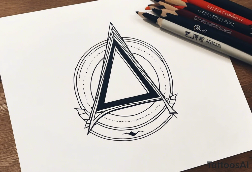 simple letter delta tattoo idea
