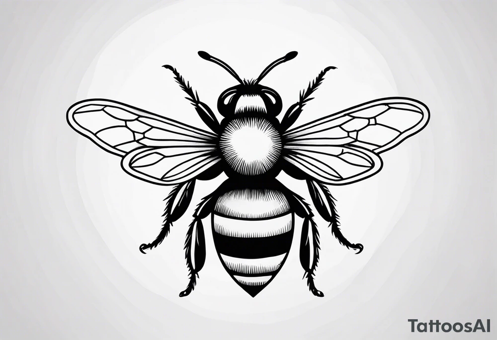 a bee tattoo idea