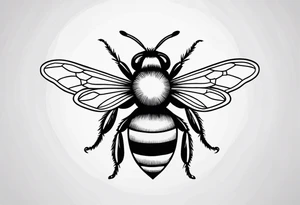 a bee tattoo idea