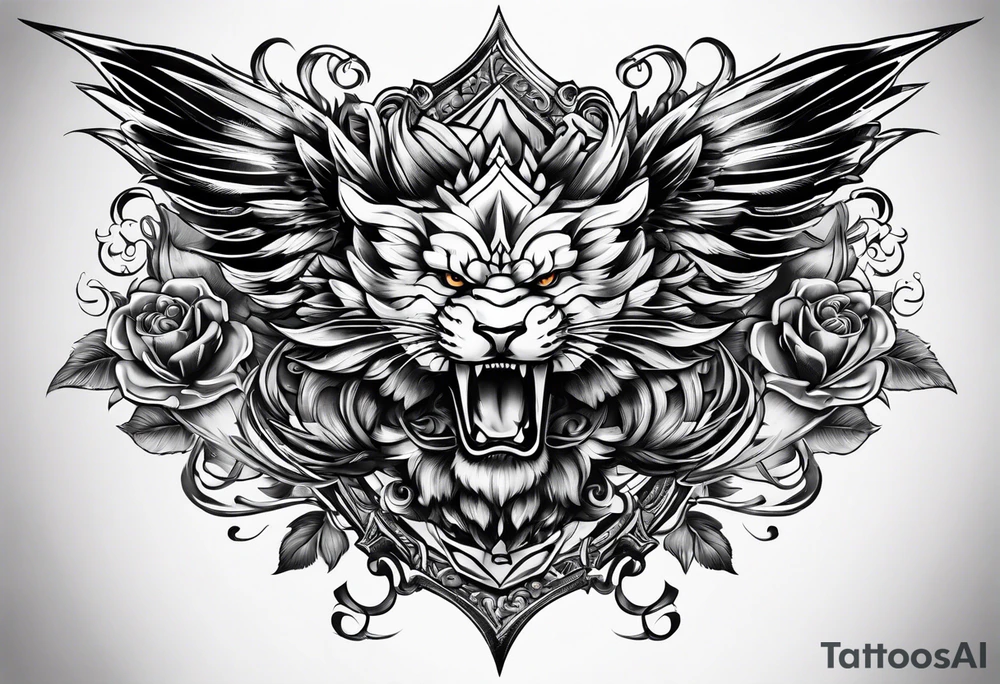 Fighting addiction tattoo idea