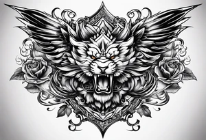 Fighting addiction tattoo idea