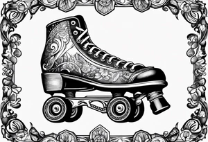 Roller skates tattoo idea