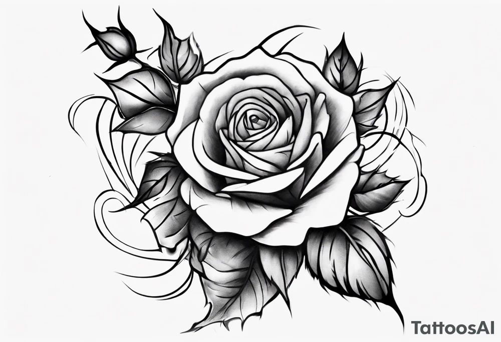 Half-sleeve arm tattoo. roses tattoo idea