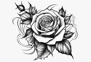 Half-sleeve arm tattoo. roses tattoo idea