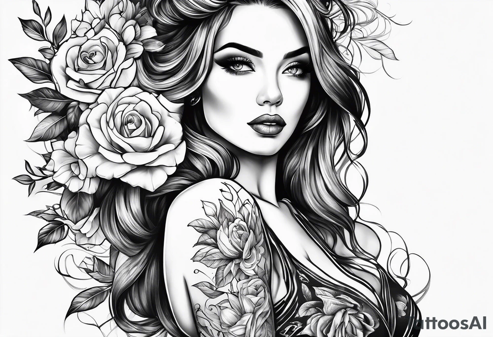 woman tattoo idea