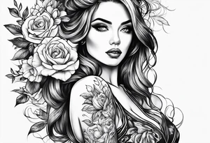 woman tattoo idea