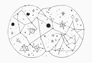Friendship constellation tattoo tattoo idea