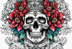 Amuleto con flor tattoo idea
