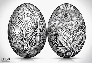 ovomorph eggs tattoo idea