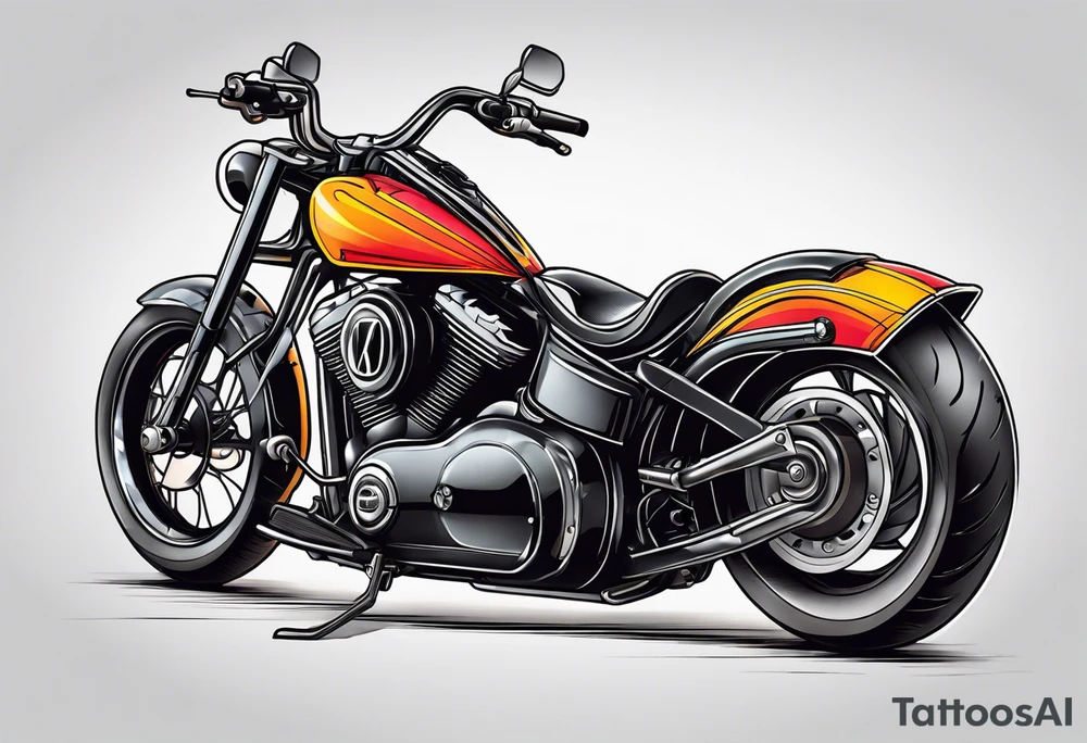 Motorcycle tattoo idea
