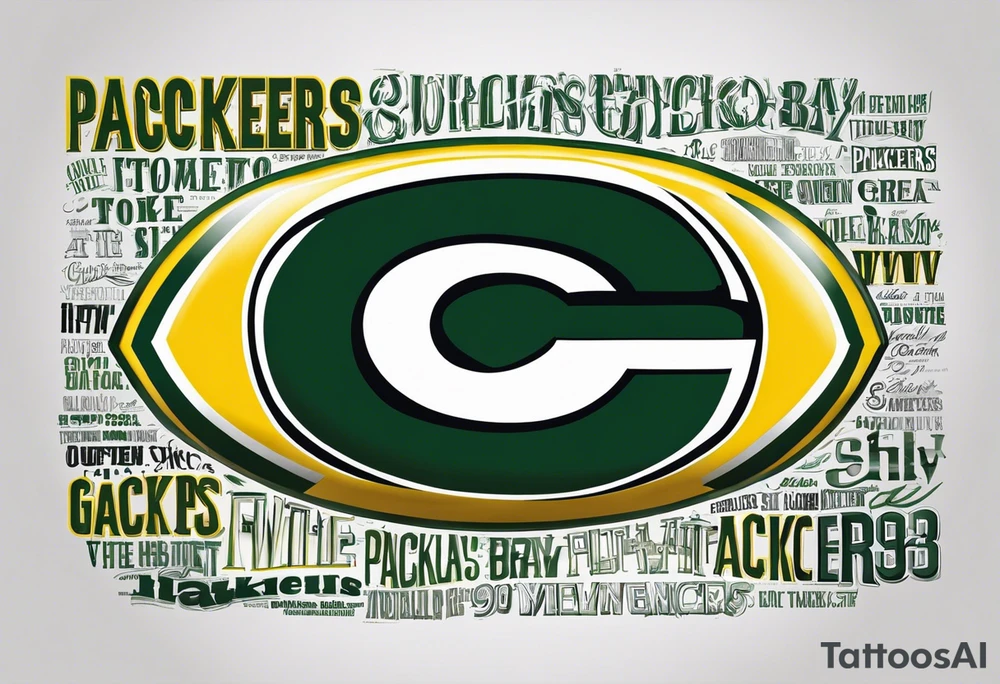 different text fonts for the following sentence.

And the Green Bay Packers. In that Order. tattoo idea