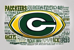 different text fonts for the following sentence.

And the Green Bay Packers. In that Order. tattoo idea