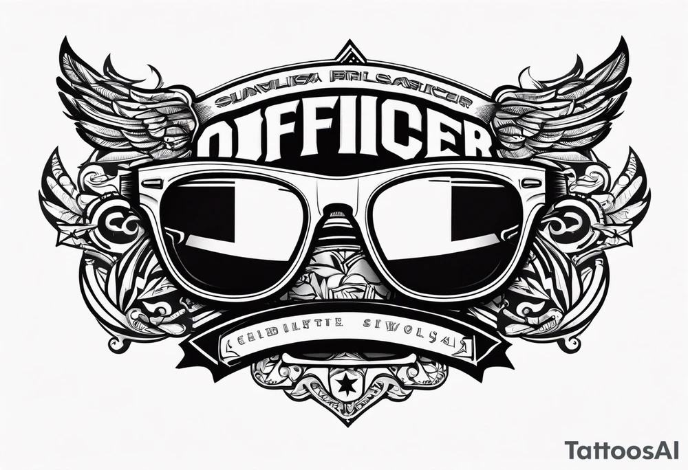 sunglasses Officer tattoo idea