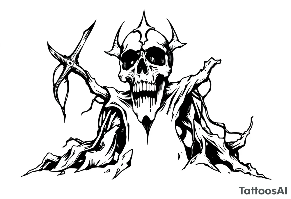 Black plague tattoo idea