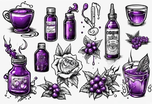 Codeine Syrup tattoo idea