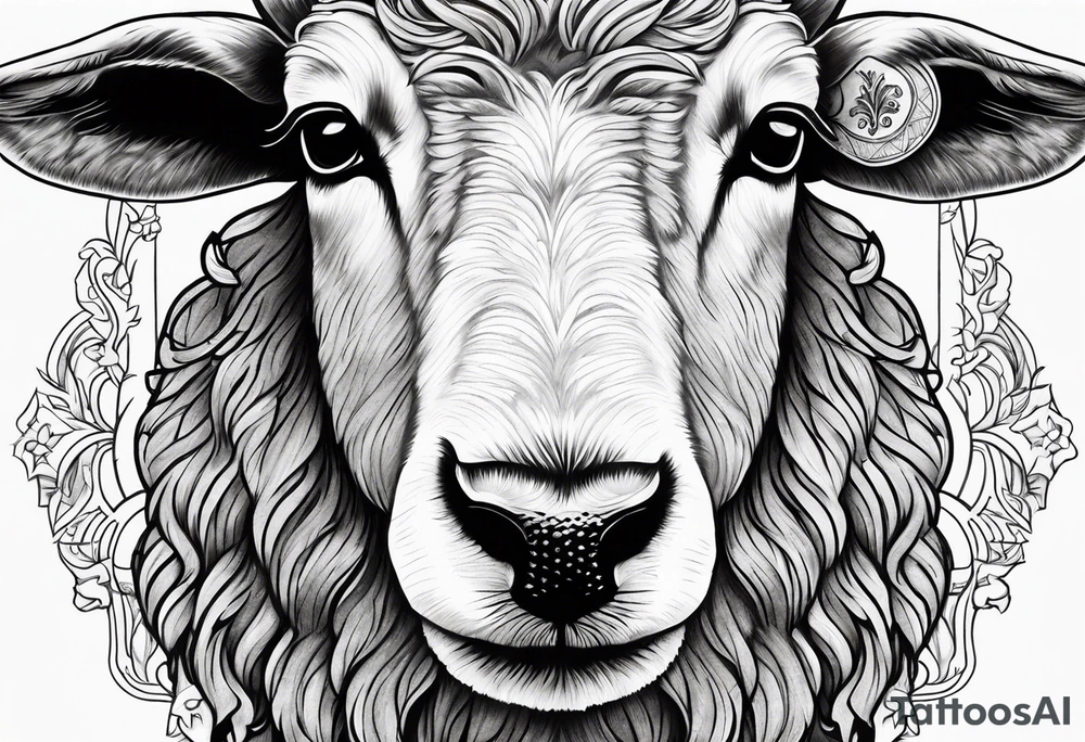 sheep hunting tattoo idea