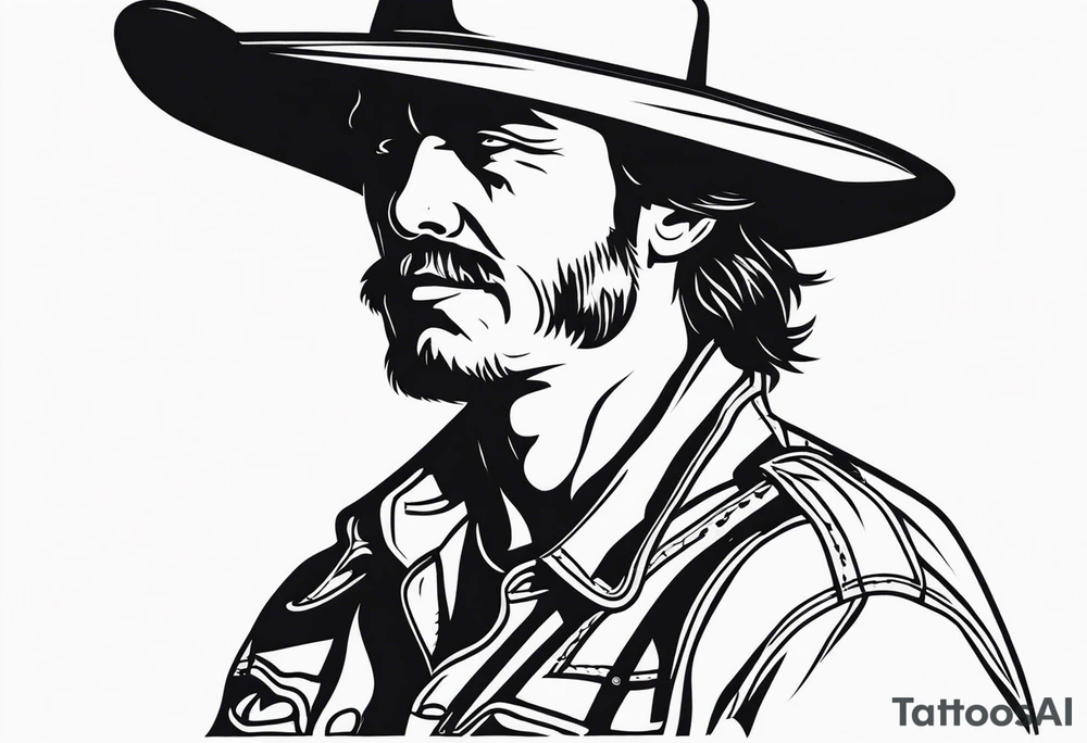Western cowboy tattoo idea