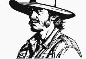Western cowboy tattoo idea
