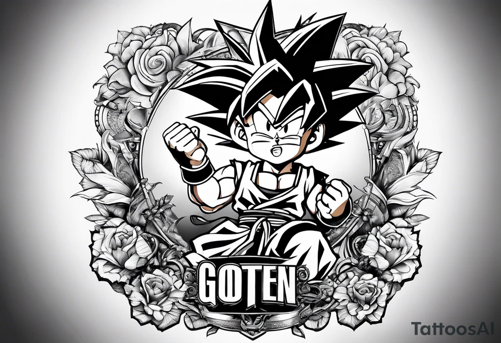 Trunks und Son Goten tattoo idea