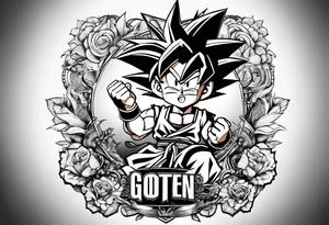 Trunks und Son Goten tattoo idea