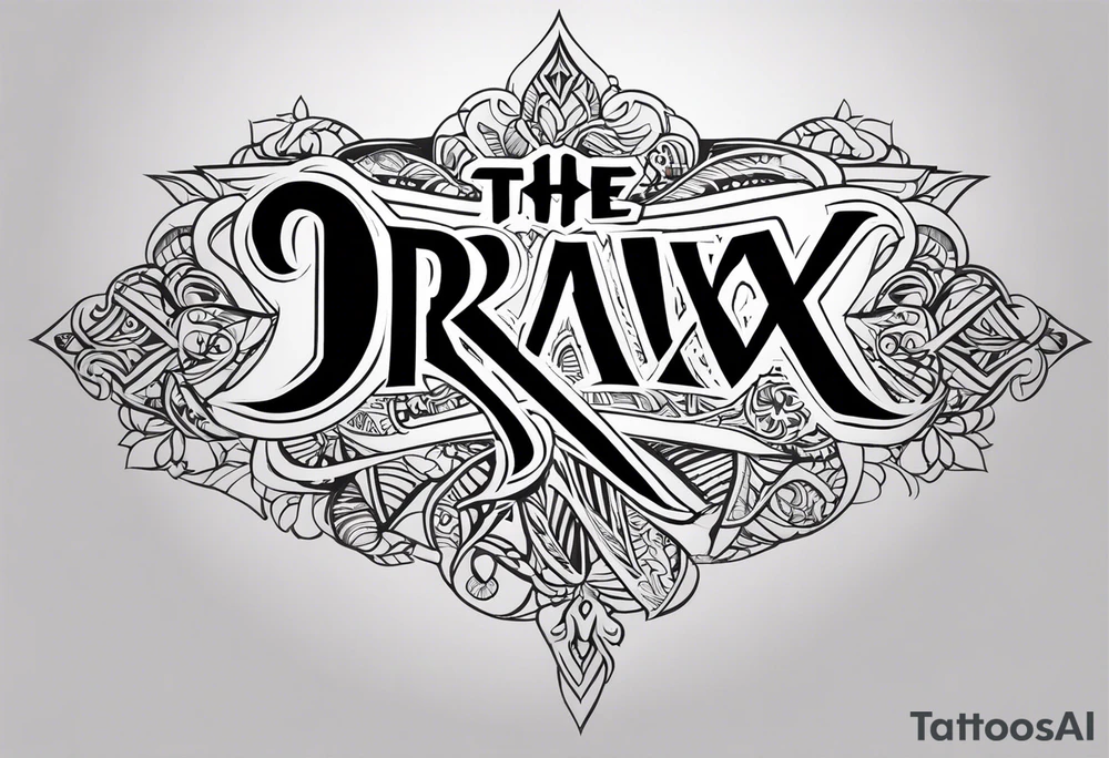 The name Drax tattoo idea