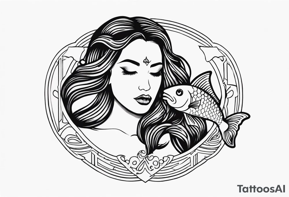 Pisces woman tattoo idea