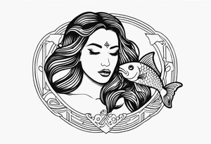 Pisces woman tattoo idea