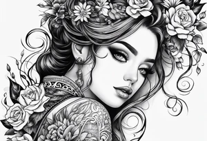 Back garden tattoo idea