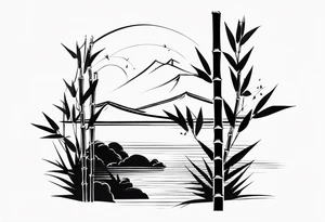 Bamboo Strength tattoo idea