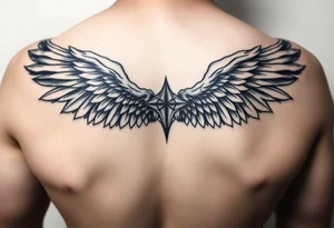angel wings tattoo idea
