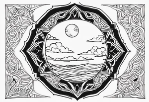 Sky tattoo idea