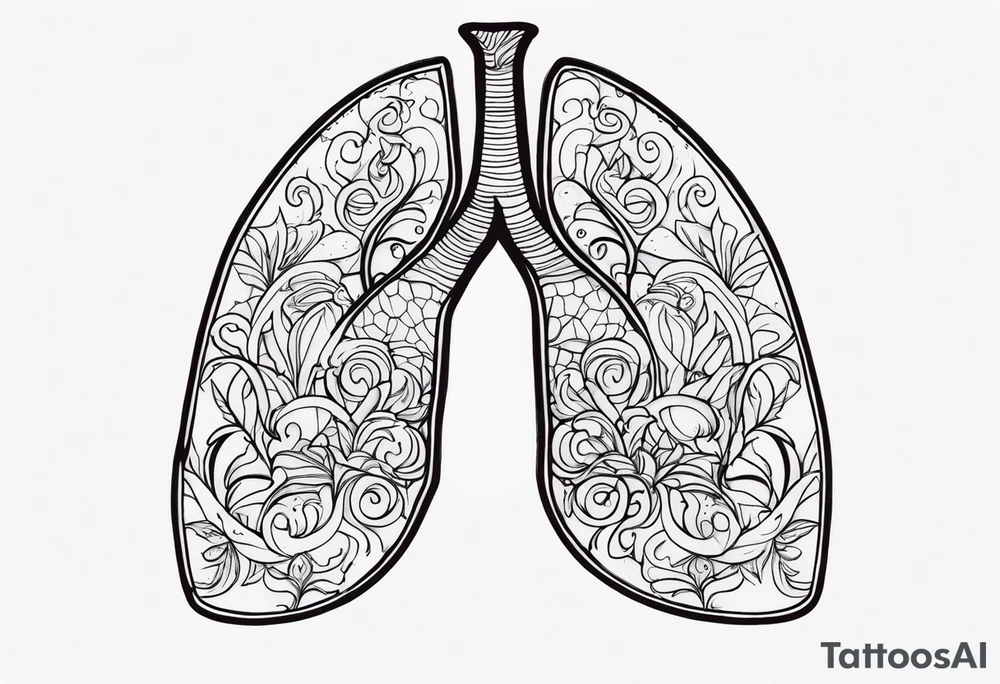 Lung and father tattoo idea