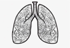 Lung and father tattoo idea