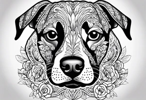 very cute dog tattoo idea