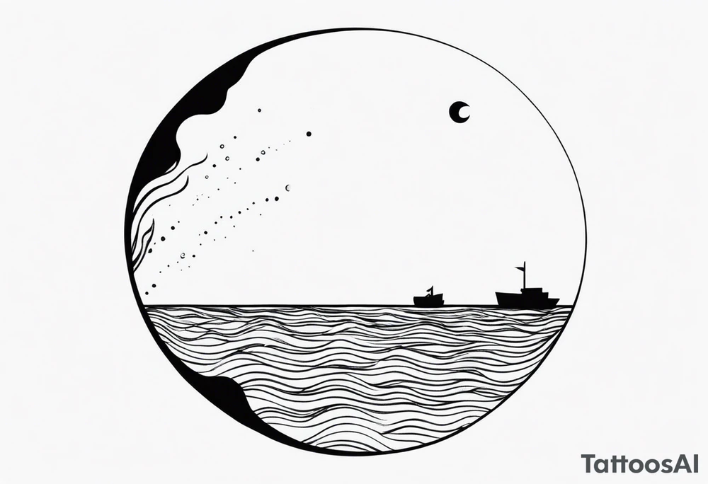 Ocean semi colon tattoo tattoo idea
