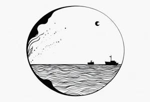 Ocean semi colon tattoo tattoo idea