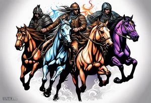 Four horsemen tattoo idea
