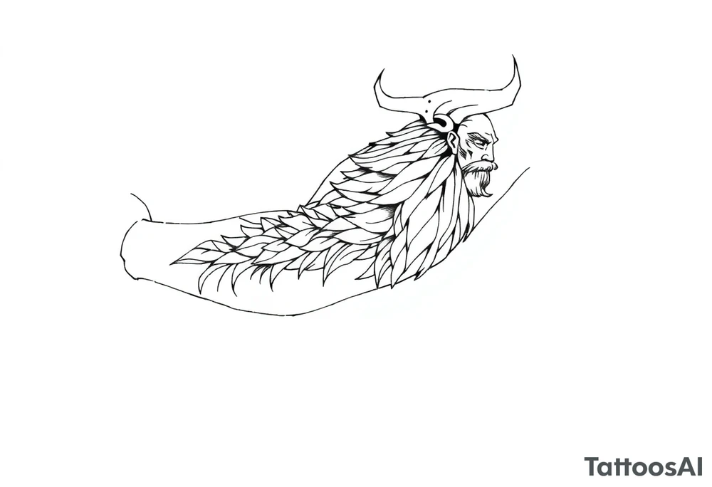 Nordic viking tattoo idea