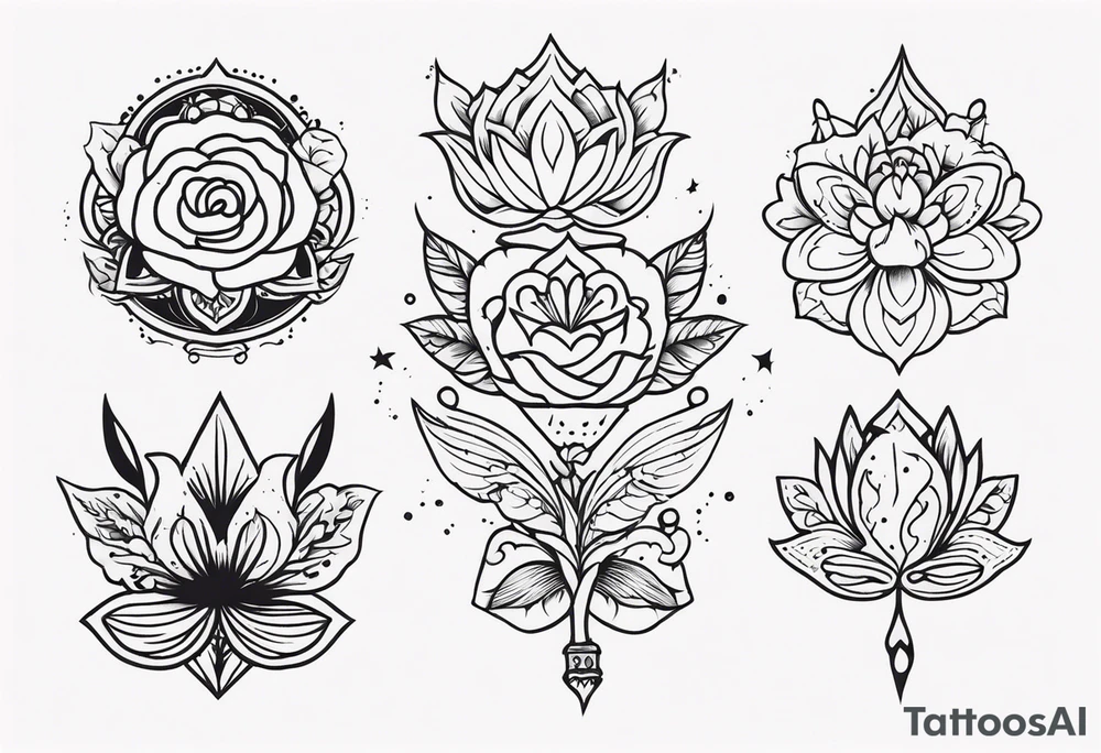 Beautiful wedding tattoo idea