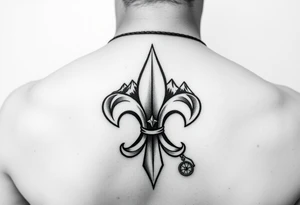 Scouting, camping, nature, fleur de lis, necker, tent, mountain, compass

Black and white or watercolor tattoo idea