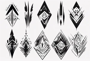 Brush stroke tattoo idea