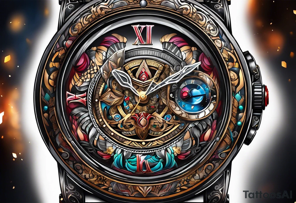 surviver independent and romani watch tattoo idea