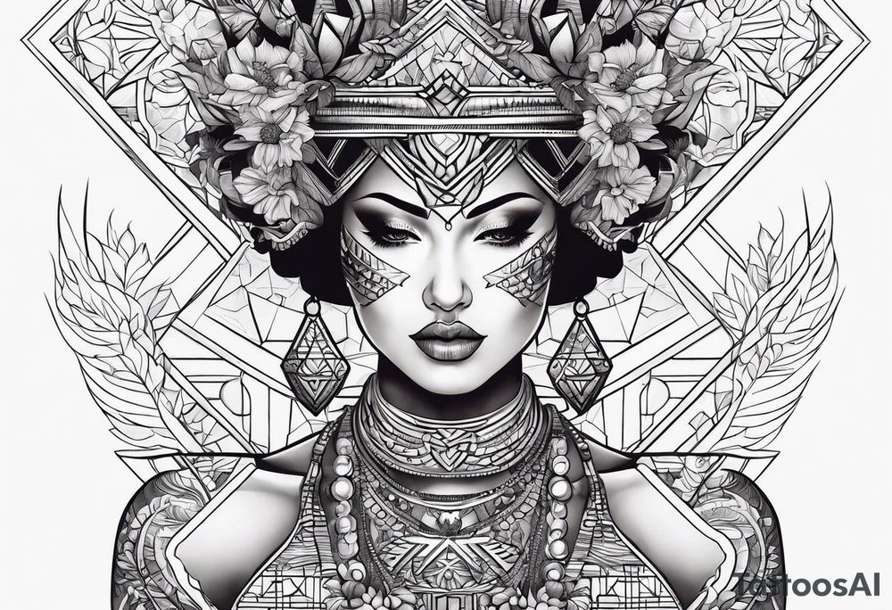 Women power tattoo idea