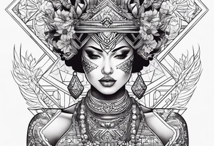 Women power tattoo idea