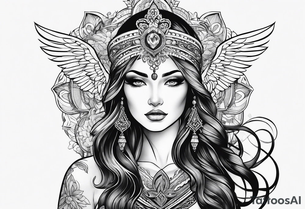 Christian woman tattoo idea